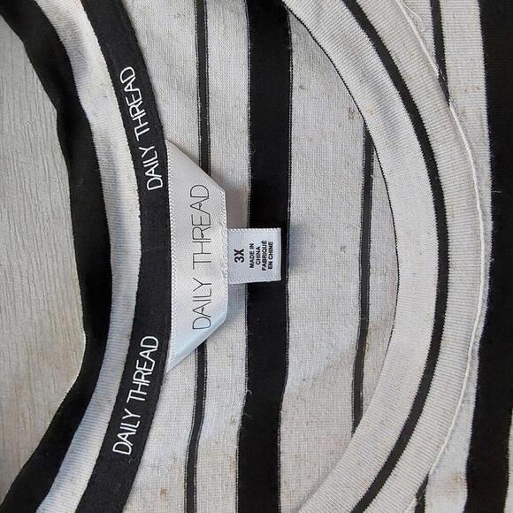 Trendy Striped Casual Tee | Daily Thread | 3x - Picture 7 of 10